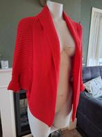 Public rood silky cotton vest M 38 cardigan vlindermouw, Kleding | Dames, Truien en Vesten, Public, Maat 38/40 (M), Zo goed als nieuw