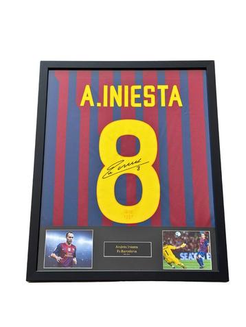 Andrés Iniesta gesigneerd Fc Barcelona thuisshirt beschikbaar voor biedingen