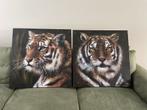 Schilderij tijger, Foto of Poster, 75 tot 100 cm, Zo goed als nieuw, Ophalen