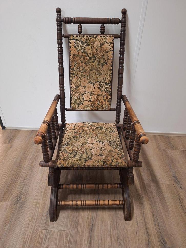 Antieke Platform Glider/schommelstoel - ca. 1900, Antiek en Kunst, Antiek | Meubels | Stoelen en Banken, Ophalen