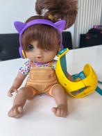 Popje mrt draagzak en headphones van Baby Alive, Ophalen of Verzenden, Zo goed als nieuw, Babypop