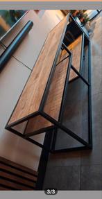 Tv meubel van mango hout en stalen frame, Huis en Inrichting, Kasten | Televisiemeubels, Overige materialen, 150 tot 200 cm, Ophalen of Verzenden