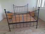 Laura Ashley Metal Bed Frame - Anthracite, Ophalen, Zwart, Tweepersoons, Overige maten