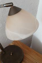 Tafellamp Bolzano verstelbaar met amberkleurig Murano glas, Ophalen of Verzenden, Zo goed als nieuw, Glas, Minder dan 50 cm