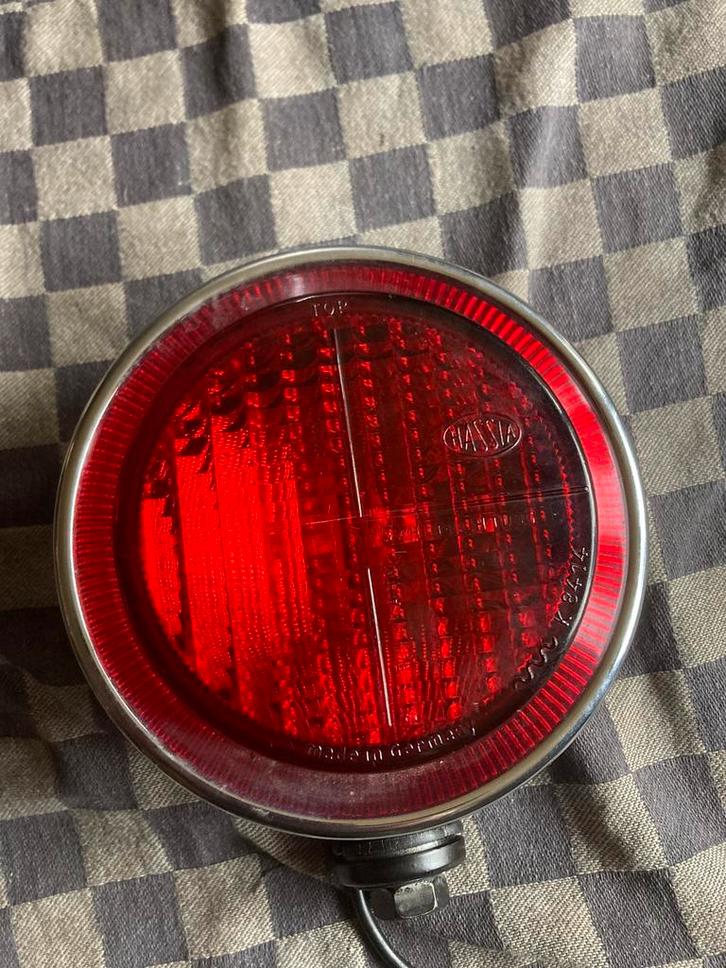 Oldtimer 1 Rode mistlamp merk Hassia, Auto-onderdelen, Verlichting, Ophalen of Verzenden