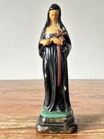 Beeld / sculptuur - Heilige Rita met kruis - steen, Ophalen of Verzenden