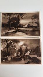 2 mooie oude Nieuwjaarskaarten. Rond 1930, Verzamelen, Ansichtkaarten | Themakaarten, Ophalen of Verzenden, 1920 tot 1940, Gelopen