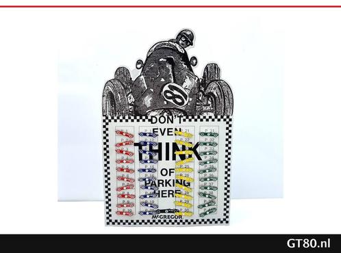 McGregor toonbankdisplay met ‘racing’ speldjes, Verzamelen, Automerken, Motoren en Formule 1, Zo goed als nieuw, Auto's, Ophalen of Verzenden