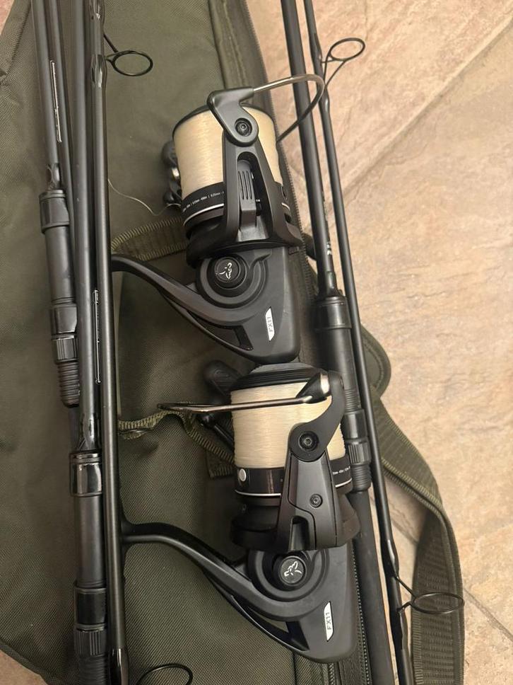 Leuke karperset tekoop., Watersport en Boten, Hengelsport | Karpervissen, Zo goed als nieuw, Complete set, Ophalen