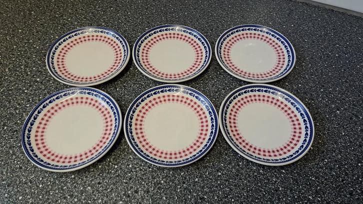 Royal Boch Theezakjesleggers - 6 stuks, Huis en Inrichting, Keuken | Servies, Zo goed als nieuw, Bord(en), Overige stijlen, Aardewerk