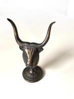 Minotaur stierenkopje Heraklion Grieks brons 12 cm, Antiek en Kunst, Ophalen of Verzenden