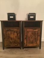 2 houten nachtkastjes tuintafel van Brugge Hout salontafel, Huis en Inrichting, Kasten | Overige, Ophalen, Nieuw