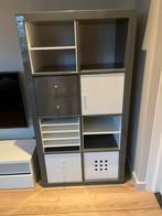 IKEA vakkenkast Expedit Antraciet/Wit 2x, Huis en Inrichting, Kasten | Boekenkasten, Zo goed als nieuw, Ophalen