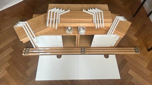 IKEA kast met schuifdeuren – bamboe, Huis en Inrichting, Woonaccessoires | Wandplanken en Boekenplanken, Zo goed als nieuw, Ophalen