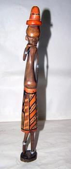 Afrikaanse handgesneden houten beeldje. Nwst., Antiek en Kunst, Kunst | Niet-Westerse kunst, Ophalen of Verzenden