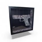 Money gun - Money art collection, Antiek en Kunst, Kunst | Schilderijen | Modern, Ophalen of Verzenden