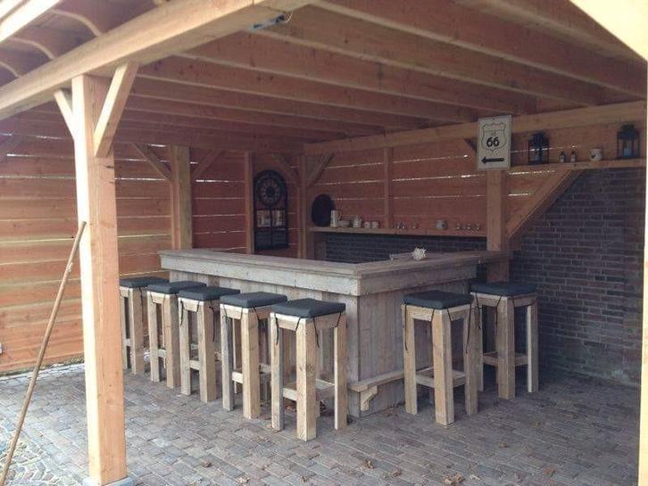 Stoere barren/ cafeschappen voor mancave op maat., Huis en Inrichting, Barren, Gebruikt, Ophalen of Verzenden