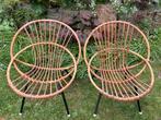 Retro 2 rotan kinderstoeltjes 1950/1960, Verzamelen, Ophalen