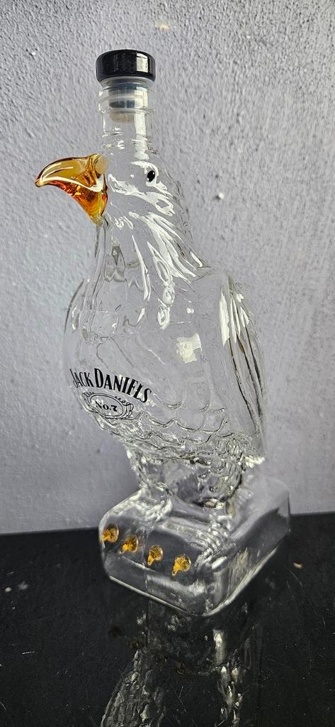 Adelaar Karaf Jack Daniels - Handgeblazen, Verzamelen, Porselein, Kristal en Bestek, Zo goed als nieuw, Glas of Glazen, Kristal