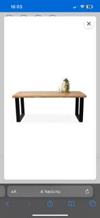 Eettafel mango hout haco wonen 200 cm, Huis en Inrichting, Tafels | Eettafels, 200 cm of meer, Zo goed als nieuw, Rechthoekig