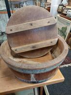 Antieke houten kaasvorm/ kaaskuip/ kan ook als plantenbak, Ophalen of Verzenden
