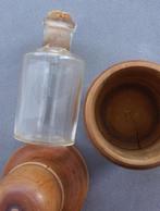 Om 1880 - 1900 Medicijnfles Houder Buxushout Arts Apotheek, Ophalen of Verzenden