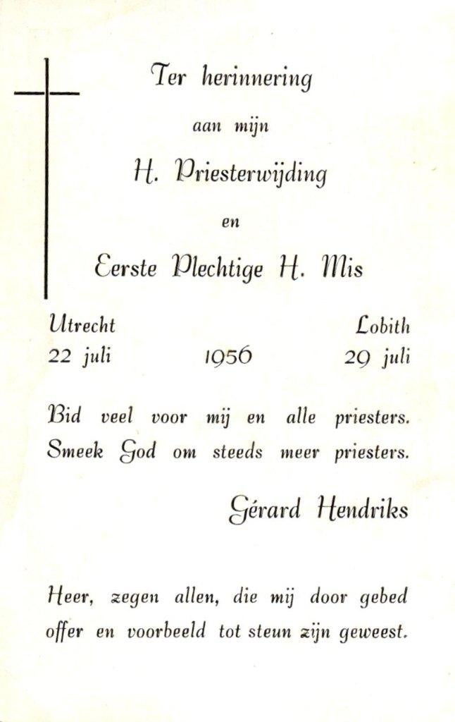 Hendriks Gerard Utrecht 1950 Lobith, Ophalen of Verzenden