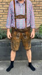 Lederhose leer mt 58 met overhemd, Ophalen, Zo goed als nieuw, Maat 56/58 (XL)