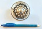 Broekstuk Zeeuwse knoop zilver Dia 76 mm antiek kleding man, Ophalen of Verzenden, Zilver