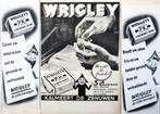 23 oude advertenties Wrigley chewing gum 1935-57 kauwgom, Verzenden, Gebruikt, Overige typen