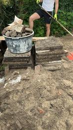 Grindtegels, Tuin en Terras, Tegels en Klinkers, Ophalen, Gebruikt, 10 m² of meer, Beton