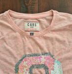 Net roze Cars shirtje mt 12 (146), Meisje, Ophalen of Verzenden, Zo goed als nieuw, Shirt of Longsleeve