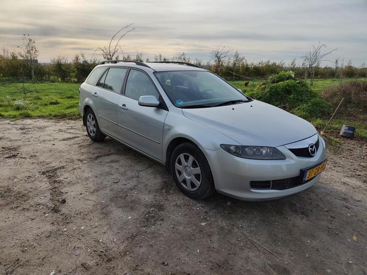 Mazda 6 1.8 Sportbreak 2007 Grijs GESCHORST & verbruikt olie, Auto's, Mazda, Particulier, Airconditioning, Centrale vergrendeling