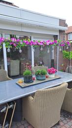 Tuinklem met kunstbloemen., Huis en Inrichting, Ophalen, Gebruikt, Buiten