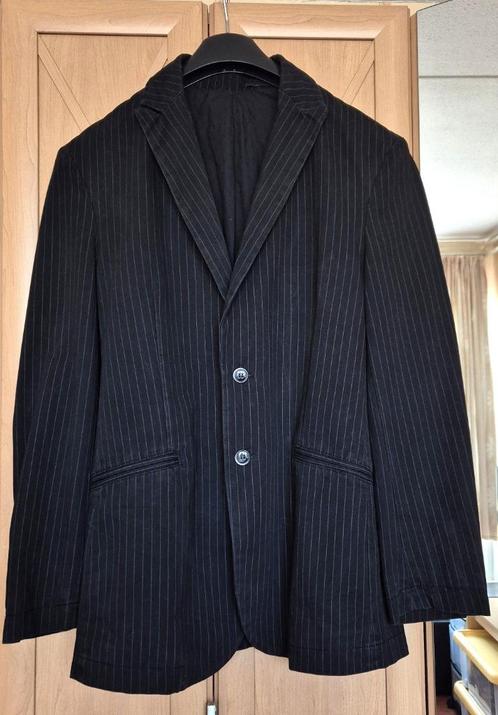 Springfield- Katoen colbertje - Antraciet met wit - Mt L, Kleding | Heren, Kostuums en Colberts, Zo goed als nieuw, Maat 52/54 (L)