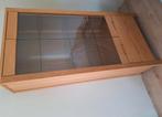 Houten Vitrinekast Massief, Ophalen, Gebruikt, Eikenhout, 50 tot 100 cm