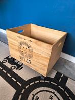 Houten Kist met Wielen - 'Wild Life' Design, Kinderen en Baby's, Kinderkamer | Commodes en Kasten, Gebruikt, Minder dan 50 cm