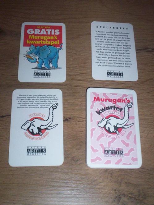 murugan's kwartet natura artis magistra colgate, Verzamelen, Speelkaarten, Jokers en Kwartetten, Zo goed als nieuw, Kwartet(ten)