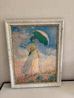 Claude Monet dame met paraplu, Ophalen of Verzenden, Zo goed als nieuw, Schilderij