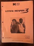 DATA EAST LETHAL WEAPON 3 MANUAL + FLYER, Verzamelen, Automaten | Flipperkasten, Ophalen of Verzenden, Data East, Zo goed als nieuw
