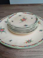 Antiek Plazuid Holland Aardewerk Servies Bloemen, Antiek en Kunst, Antiek | Servies los, Ophalen of Verzenden