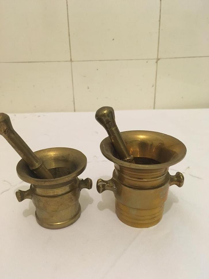 Kleine vijzels, Antiek en Kunst, Antiek | Koper en Brons, Koper, Ophalen of Verzenden