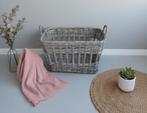 Rieten wasmand, Huis en Inrichting, Ophalen, Zo goed als nieuw, Rechthoekig, Riet