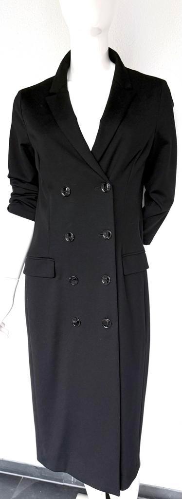 PIÙ & PIÙ BLAZER JURK, ZWART, 42( NEW €289) NIEUW💖💖💖, Kleding | Dames, Jurken, Nieuw, Maat 42/44 (L), Zwart, Onder de knie