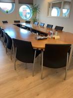 Vergadertafel ovaal + 16 leren stoelen | 5,10m | Zeer goede, Zakelijke goederen, Kantoor en Winkelinrichting | Kantoormeubilair en Inrichting