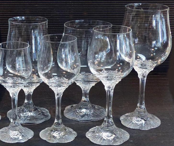 Set Rosenthal 'Monbijou'-glazen, Antiek en Kunst, Antiek | Glas en Kristal, Ophalen