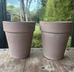 Mooie terracotta bloempotten, Tuin en Terras, Ophalen, Rond, Binnen, Zo goed als nieuw