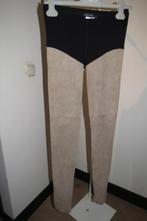 Marccain leren broek legging tregging aansluitend model 2S, Verzenden, Beige, Zo goed als nieuw, Maat 36 (S)