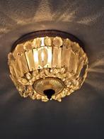 plafonnière plafondlamp van glasdeeltjes, Ophalen of Verzenden, Gebruikt, Glas, Klassiek