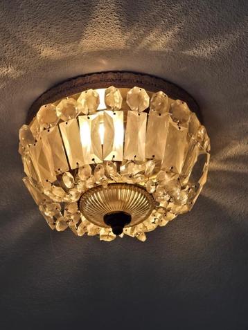 plafonnière plafondlamp van glasdeeltjes beschikbaar voor biedingen